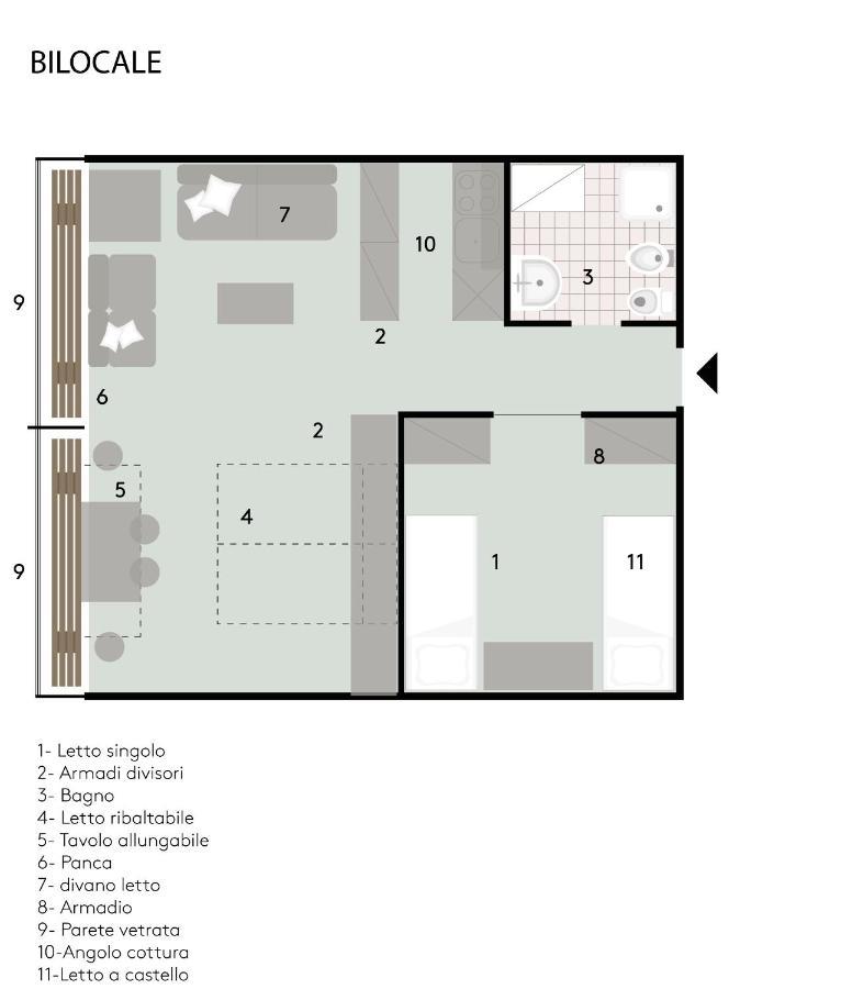 Appartamento con 1 Camera da Letto